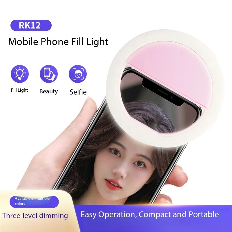Photography Lighting Ring - Luce ad anello ricaricabile con clip