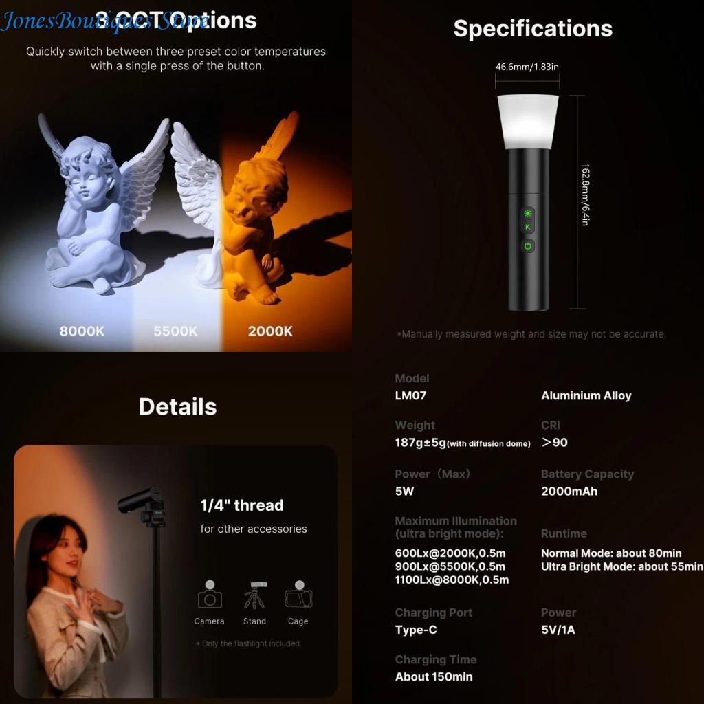 Photography Using Lighting - LM07 Videotografia Flashlight Flimi a colori