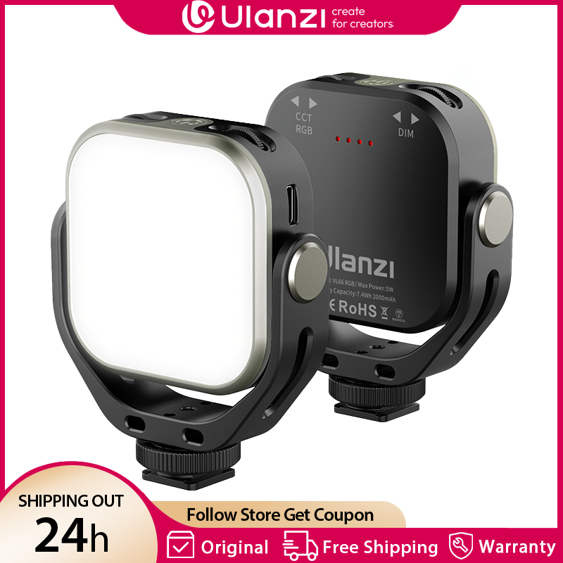 Photography Lighting With Umbrella - Luce video Ulanzi VL66 RGB 2500-6500K