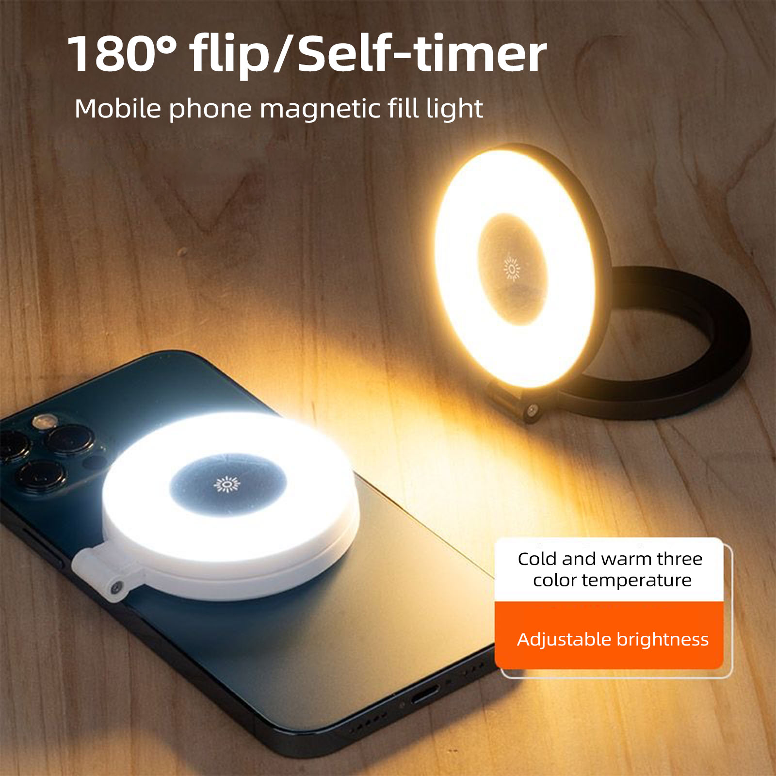 Photography Lighting Ring - Magnetic Selfie Ring Light Smartphone luce