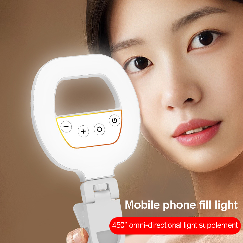 Photography Lighting Ring - Luce LED ricaricabile, luce ad anello