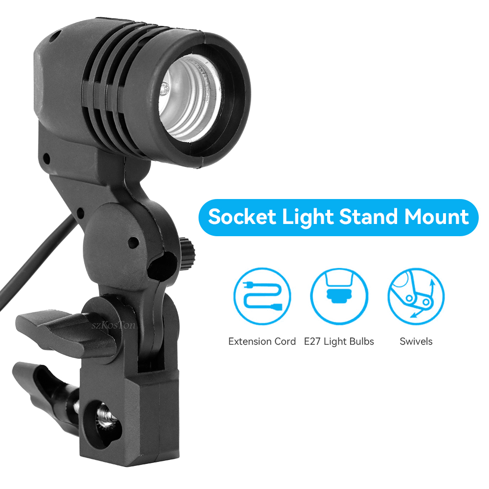 2PCS/1PC E27 Portalampada a te - Photography Lighting With Umbrella recensione e prezzo