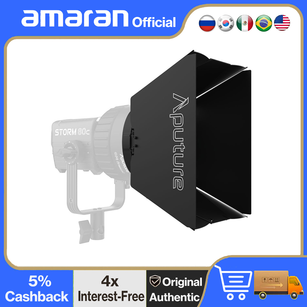 Porte da fienile Aputure CF4 p - Fresnel Lens Attachment recensione e prezzo