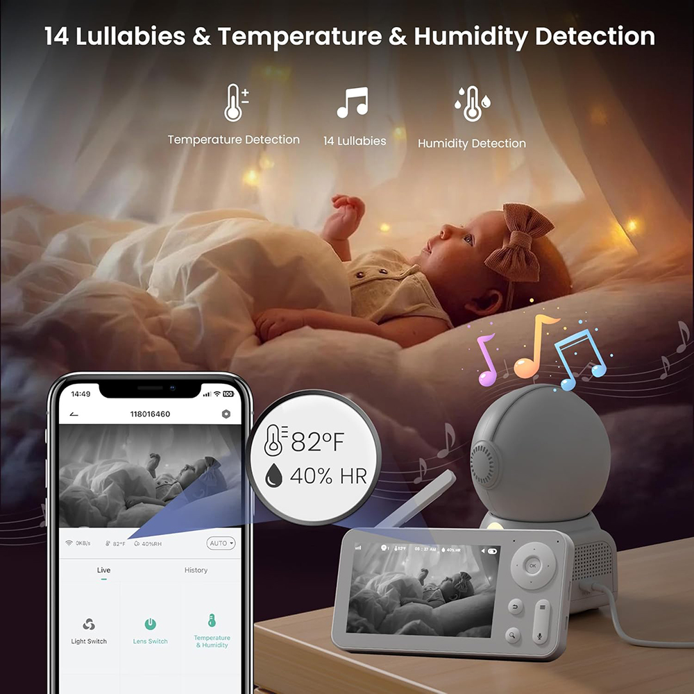 Baby monitor 2K con 2 telecame - Photography Lighting With Umbrella recensione e prezzo